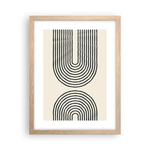 Plagát v ráme zo svetlého duba - Už čoskoro… - 30x40 cm