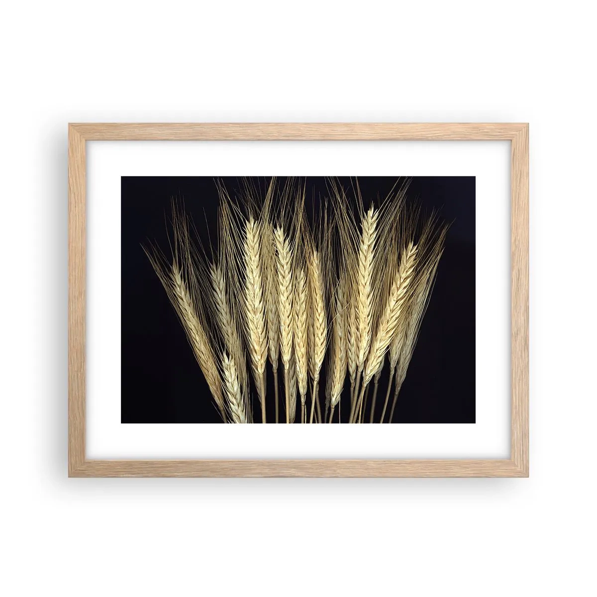 Plagát v ráme zo svetlého duba - Rustikálna mágia - 40x30 cm