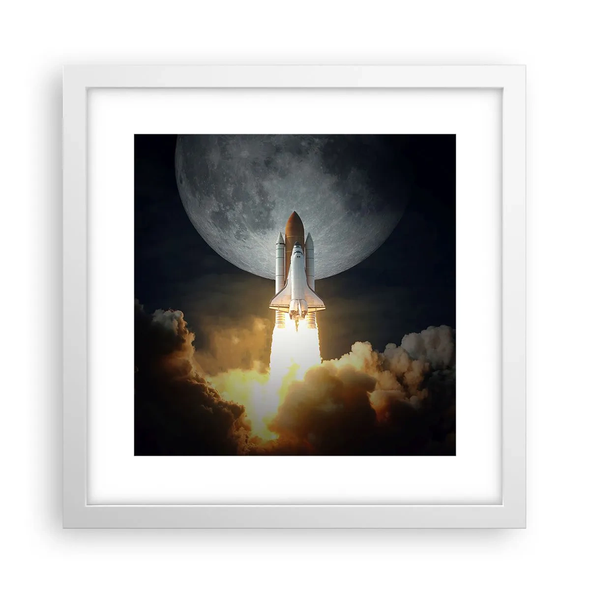 Plagát v bielom ráme - Začiatok nadprirodzeného dobrodružstva - 30x30 cm