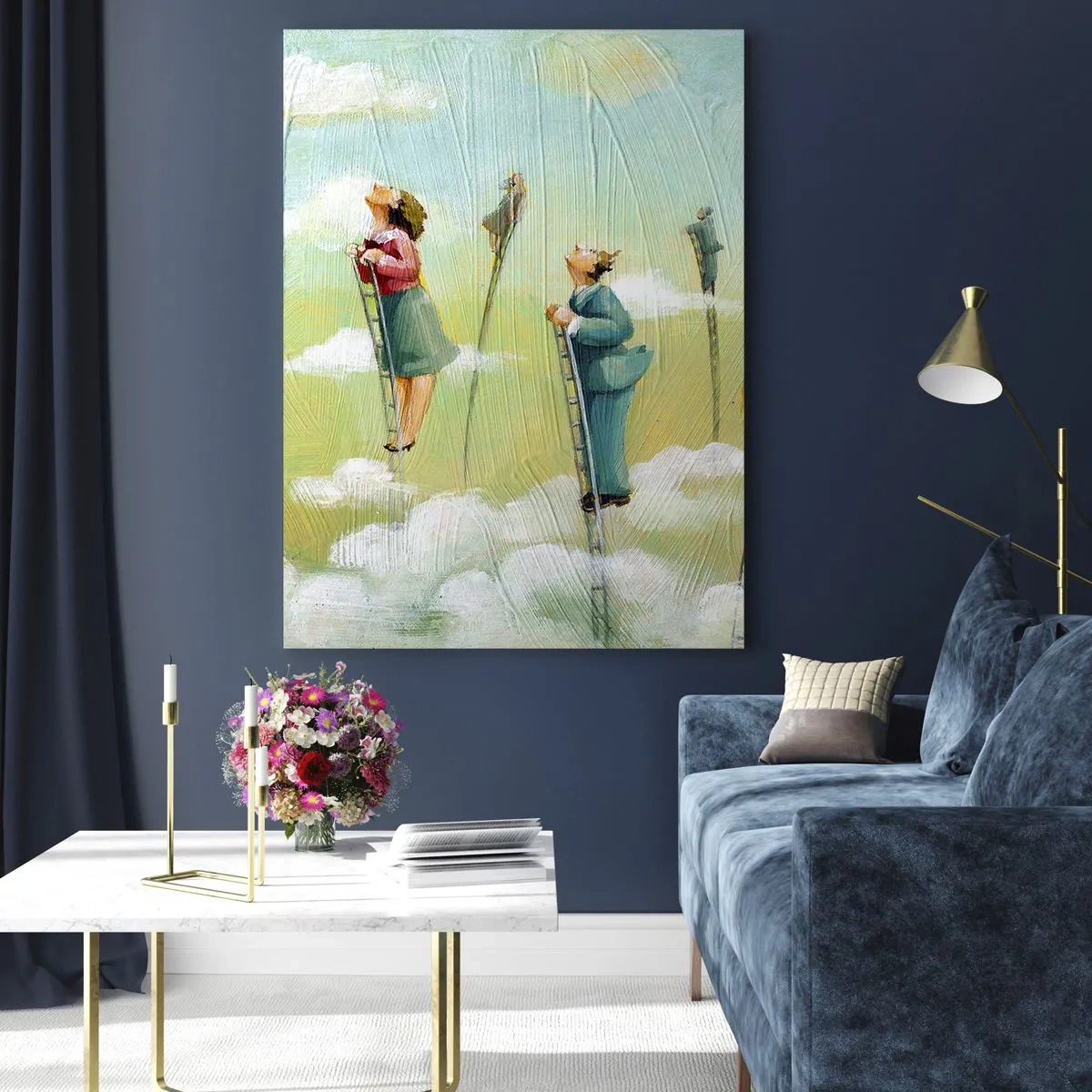 Obraz na skle - Za svojim snom - 80x120 cm