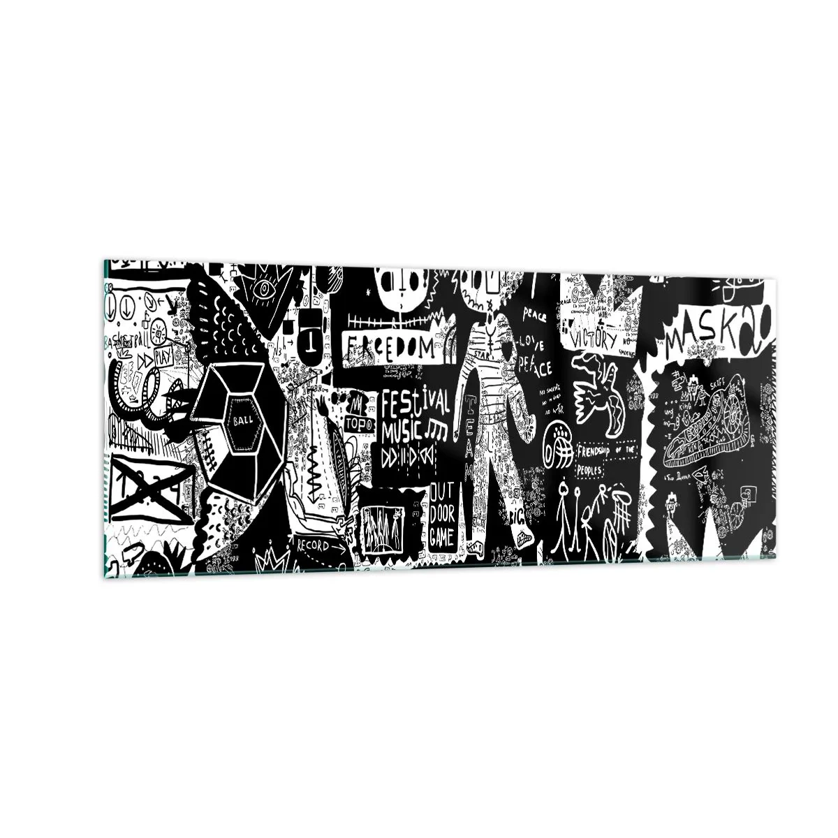 Obraz na skle - Práva a radosti duševnej mladosti - 100x40 cm