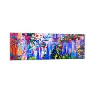 Obraz na skle - Impresia - talianska ulička - 160x50 cm
