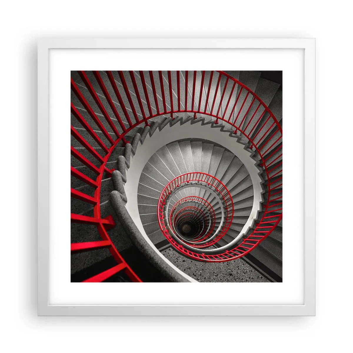 Plagát v bielom ráme - Architektonické hry - 40x40 cm