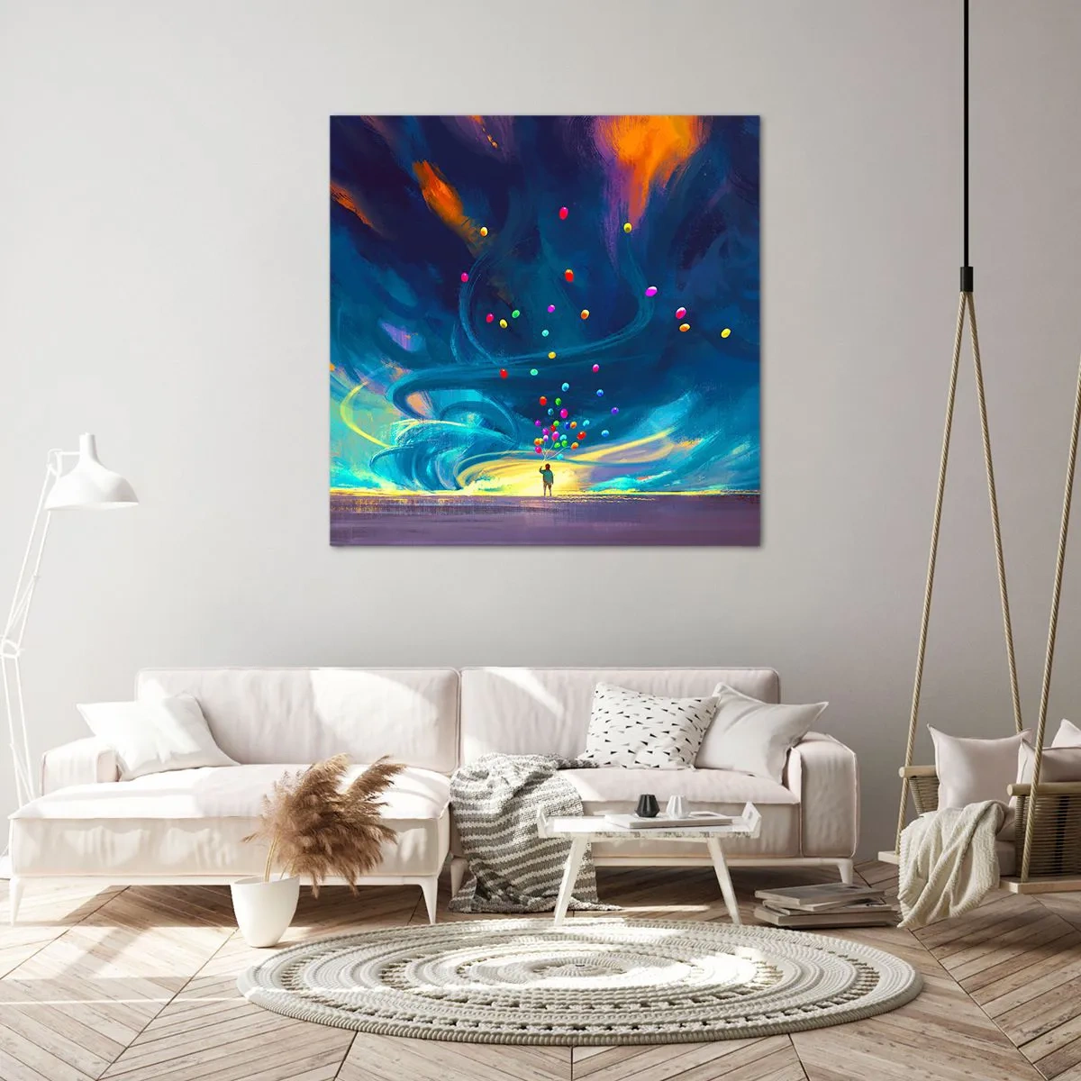 Obraz na plátne - Na modrý vietor - 70x70 cm