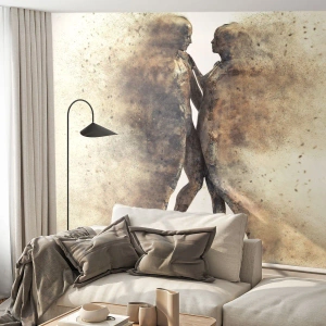Fototapeta Premium Canvas - Z prachu povstali, aby milovali - Abstrakcia, Žena a muž, Láska - 450x315 cm