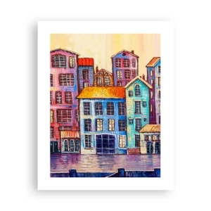 Plagát - Mesto ako z rozprávky - 40x50 cm