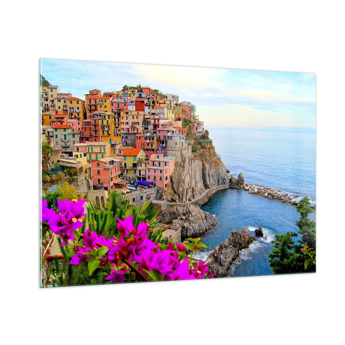 Obraz na skle - Usmievavé mesto - 100x70 cm