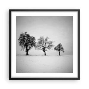 Plagát v čiernom ráme - O čom sníva? - 50x50 cm