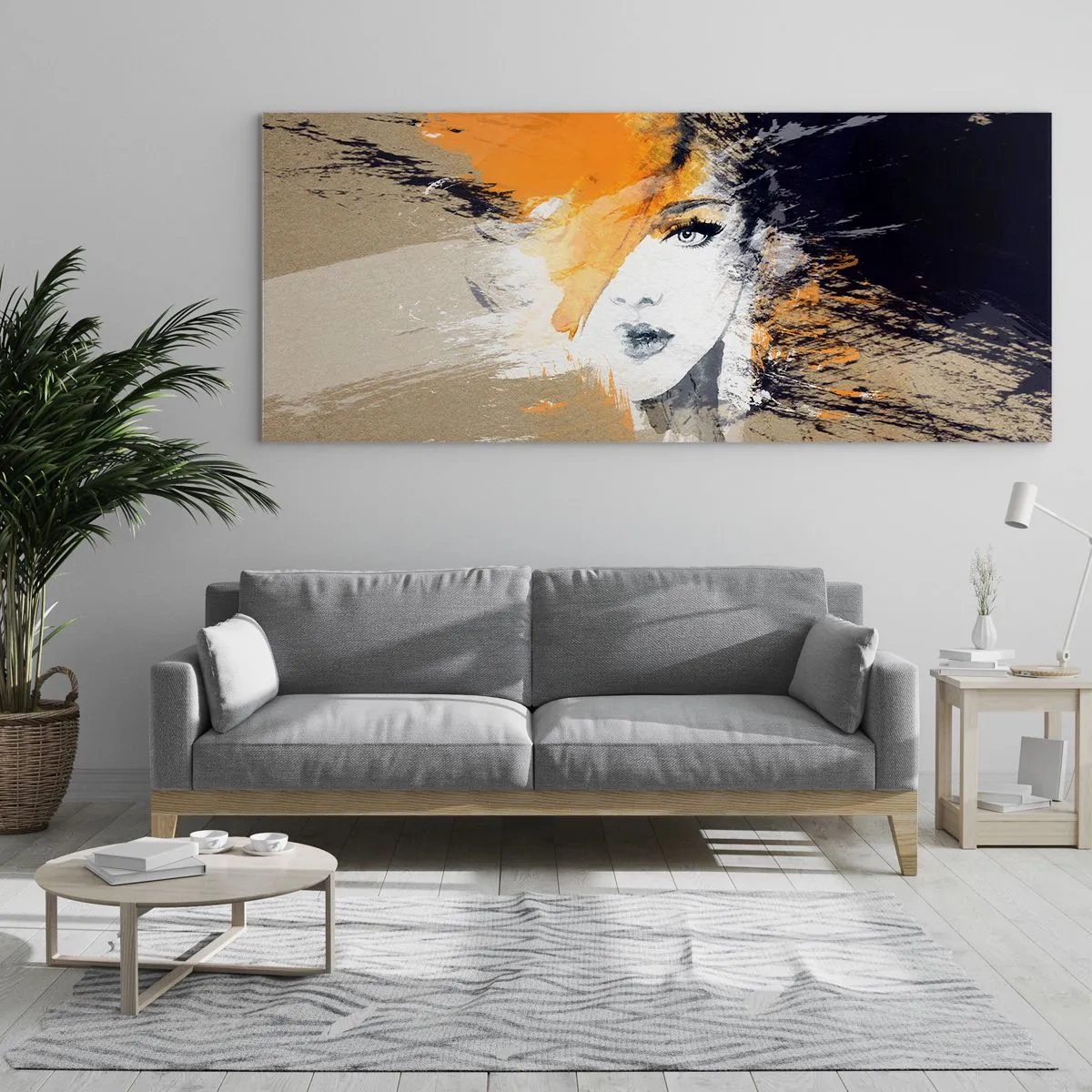 Obraz na skle - A je svetlo - 90x30 cm