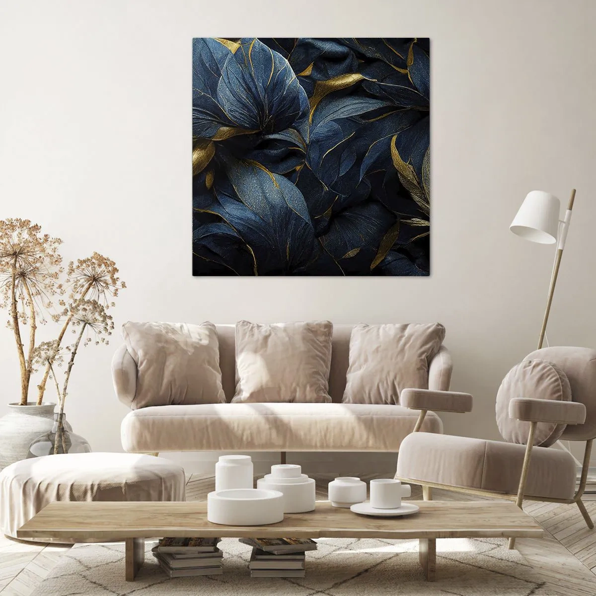 Obraz na plátne - Podšívané zlatom - 60x60 cm