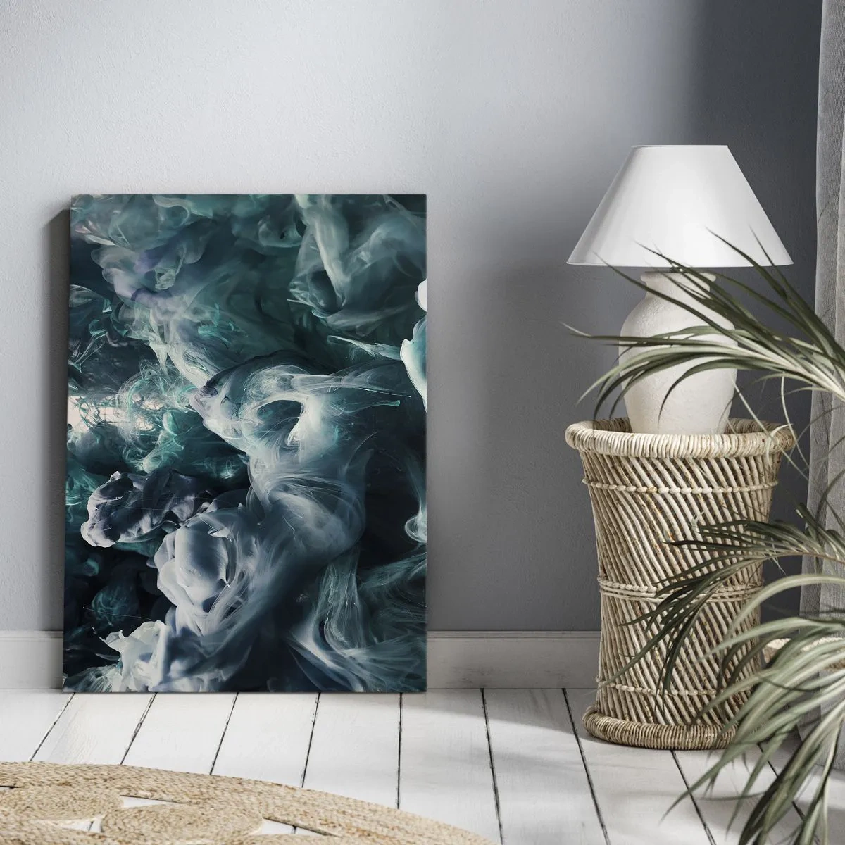 Obraz na plátne - Pohyb farby - 55x100 cm