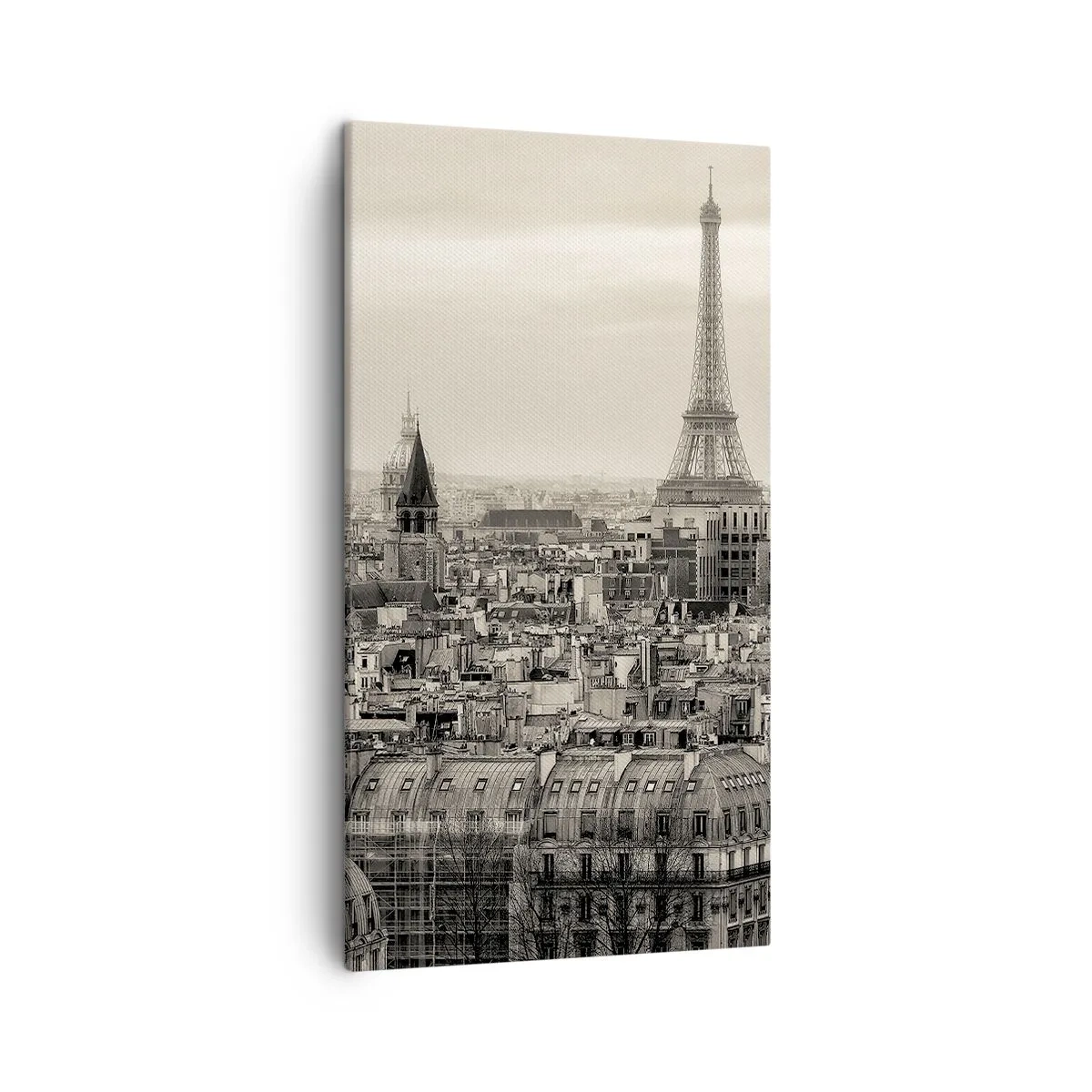Obraz na plátne - Nad strechami Paríža - 45x80 cm