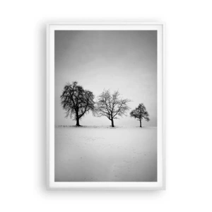 Plagát v bielom ráme - O čom sníva? - 70x100 cm