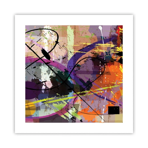 Plagát - Možno priamo alebo okolo - 40x40 cm