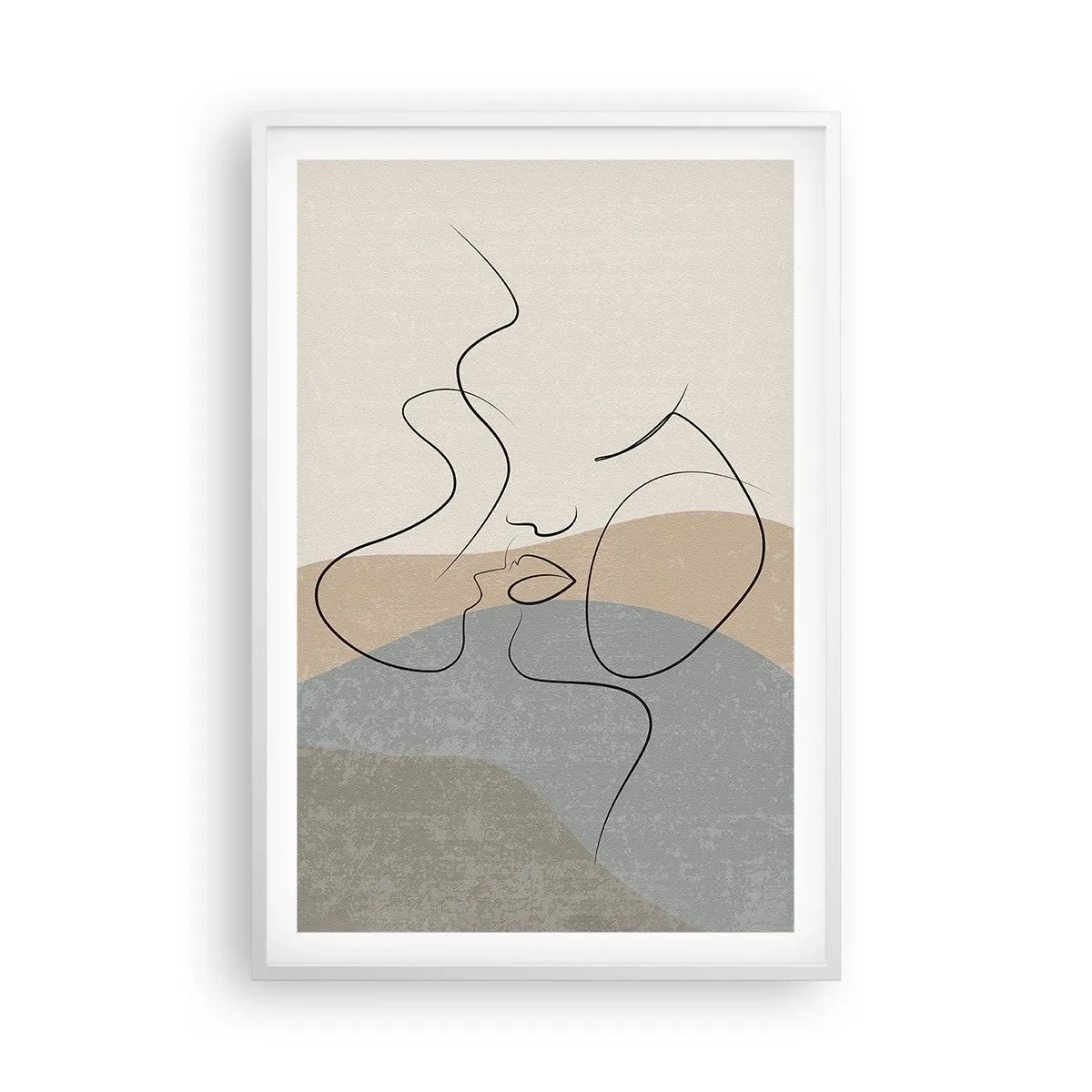 Plagát v bielom ráme - Ako ťah štetcom - 61x91 cm