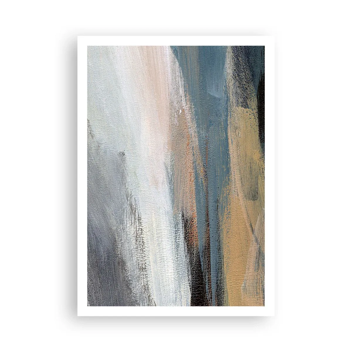 Plagát - Abstrakcia: severná krajina - 70x100 cm