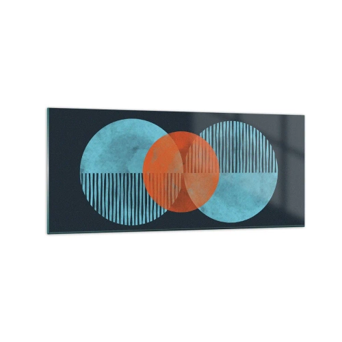Obraz na skle - Symetrická kompozícia - 120x50 cm
