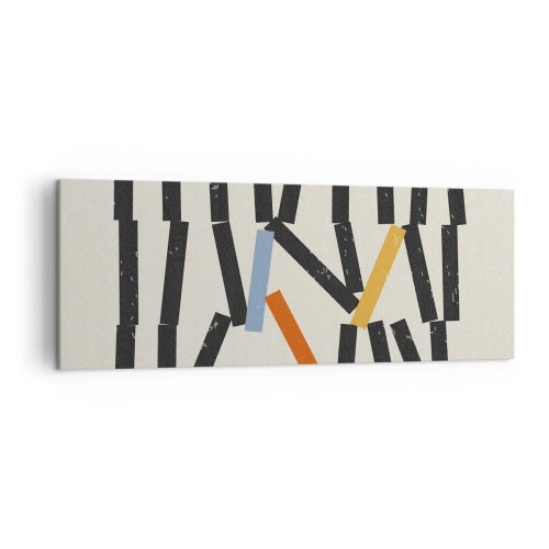 Obraz na plátne - Domino – kompozícia - 140x50 cm