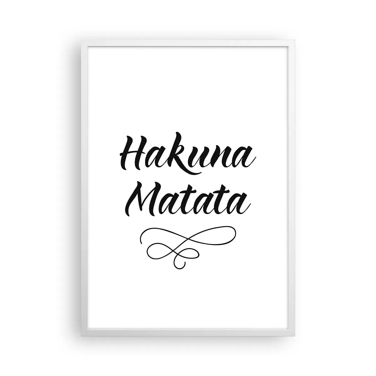 Plagát v bielom ráme - Najlepšia rada - 50x70 cm