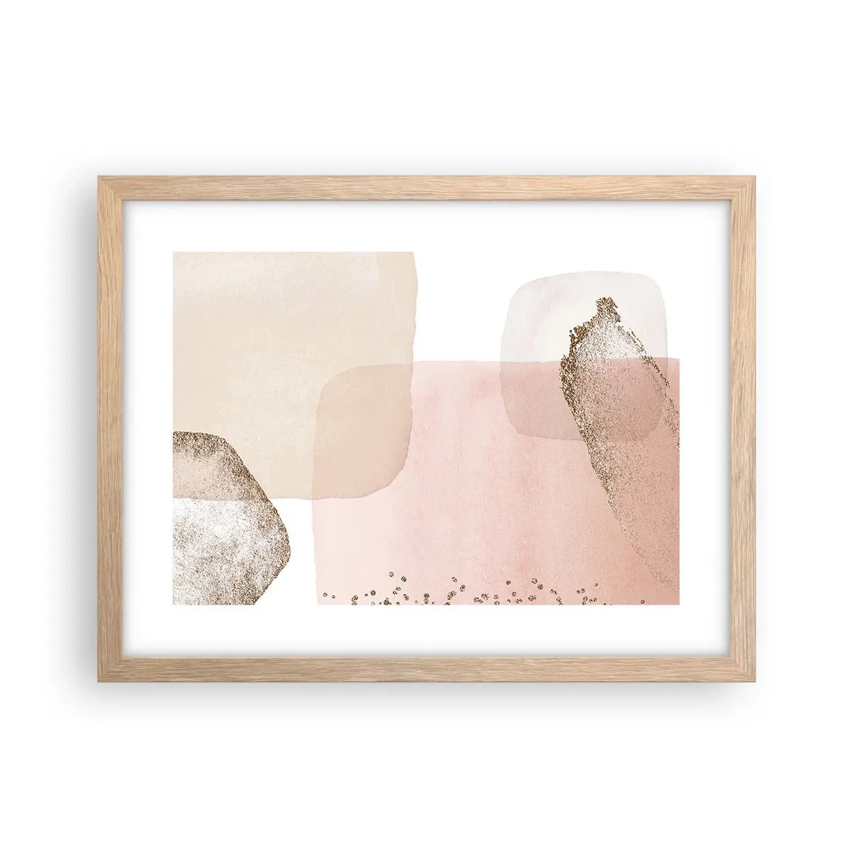 Plagát v ráme zo svetlého duba - Pohľad cez farby - 40x30 cm