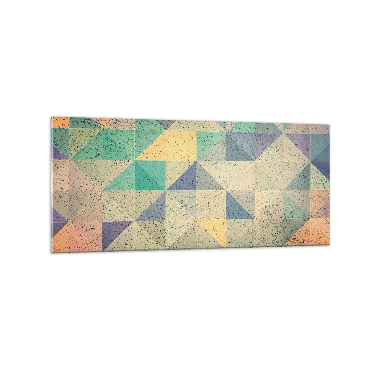 Obraz na skle - Republika trojuholníkov - 120x50 cm