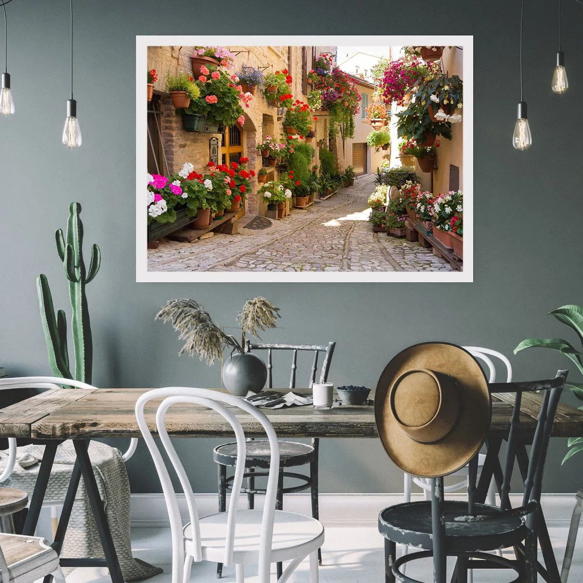 Plagát - V záplave kvetov - 70x50 cm