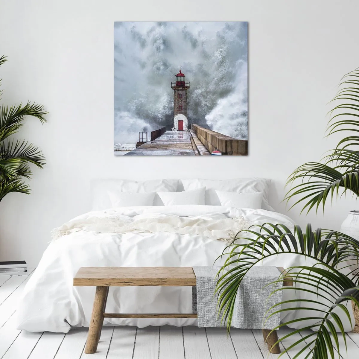 Obraz na plátne - Hukot vody, šum vetra - 40x40 cm