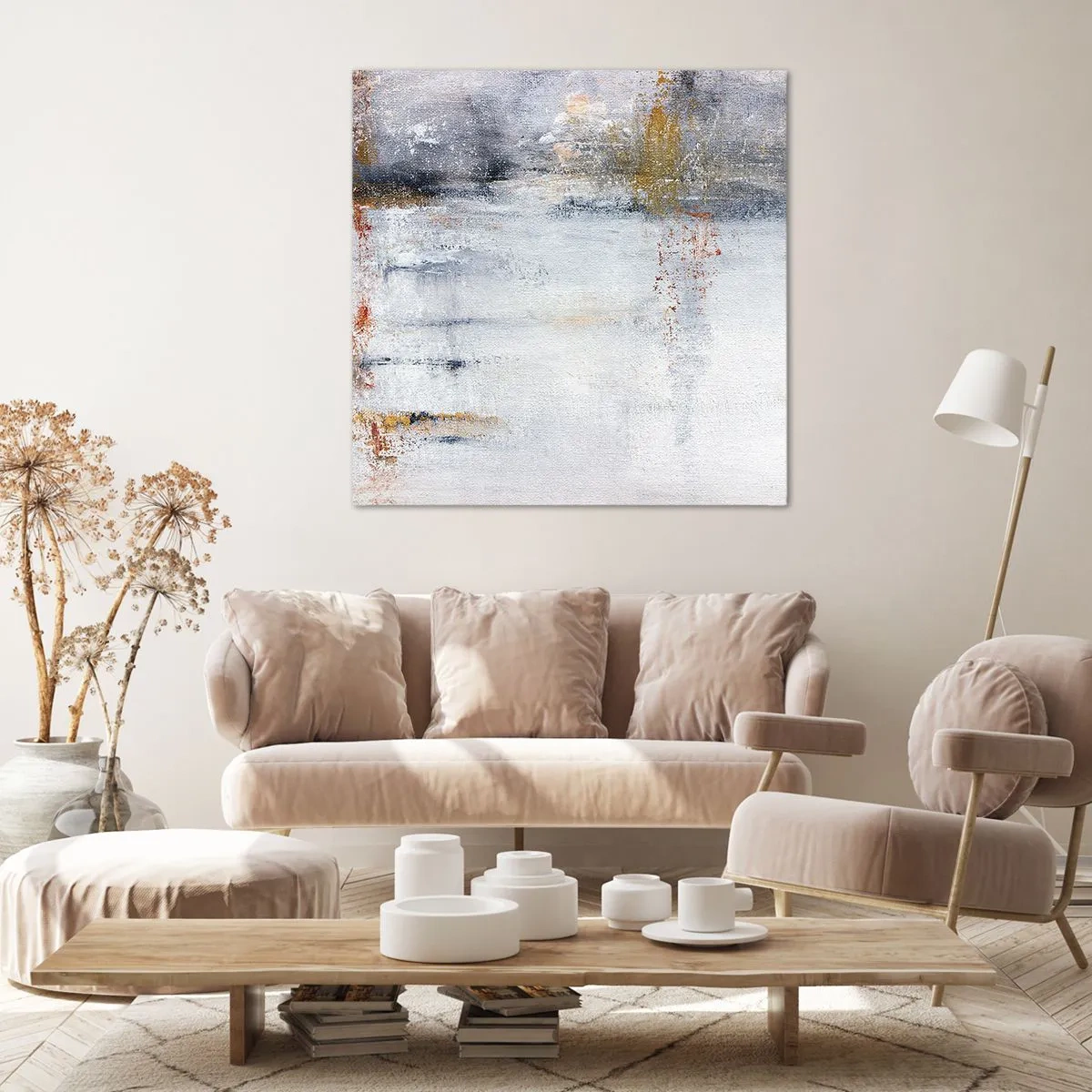 Obraz na plátne - Za závojom vzduchu - 60x60 cm