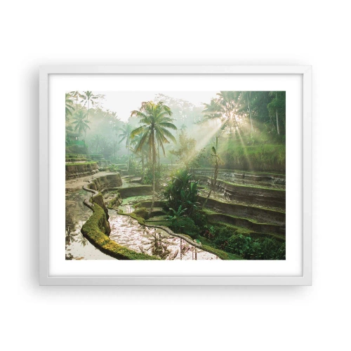 Plagát v bielom ráme - Vyrastať na slnku - 50x40 cm