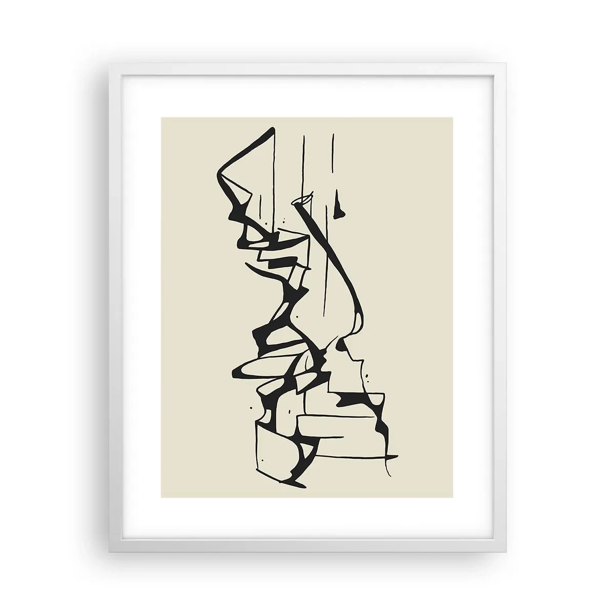 Plagát v bielom ráme - Možná krajina - 40x50 cm