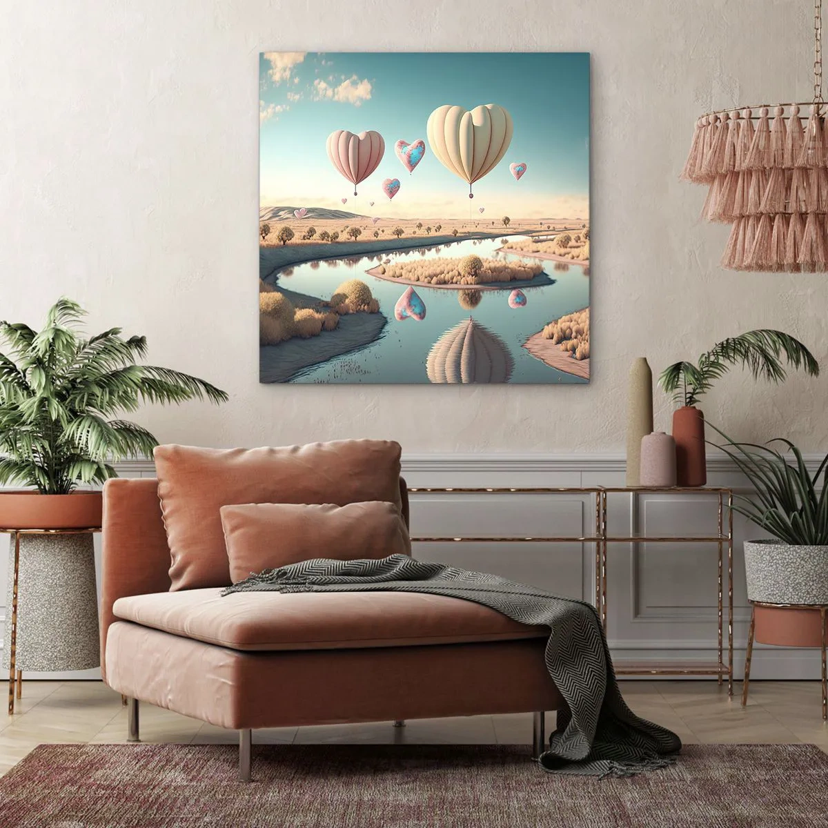 Obraz na plátne - Láska ťa nechá vzlietnuť - 60x60 cm