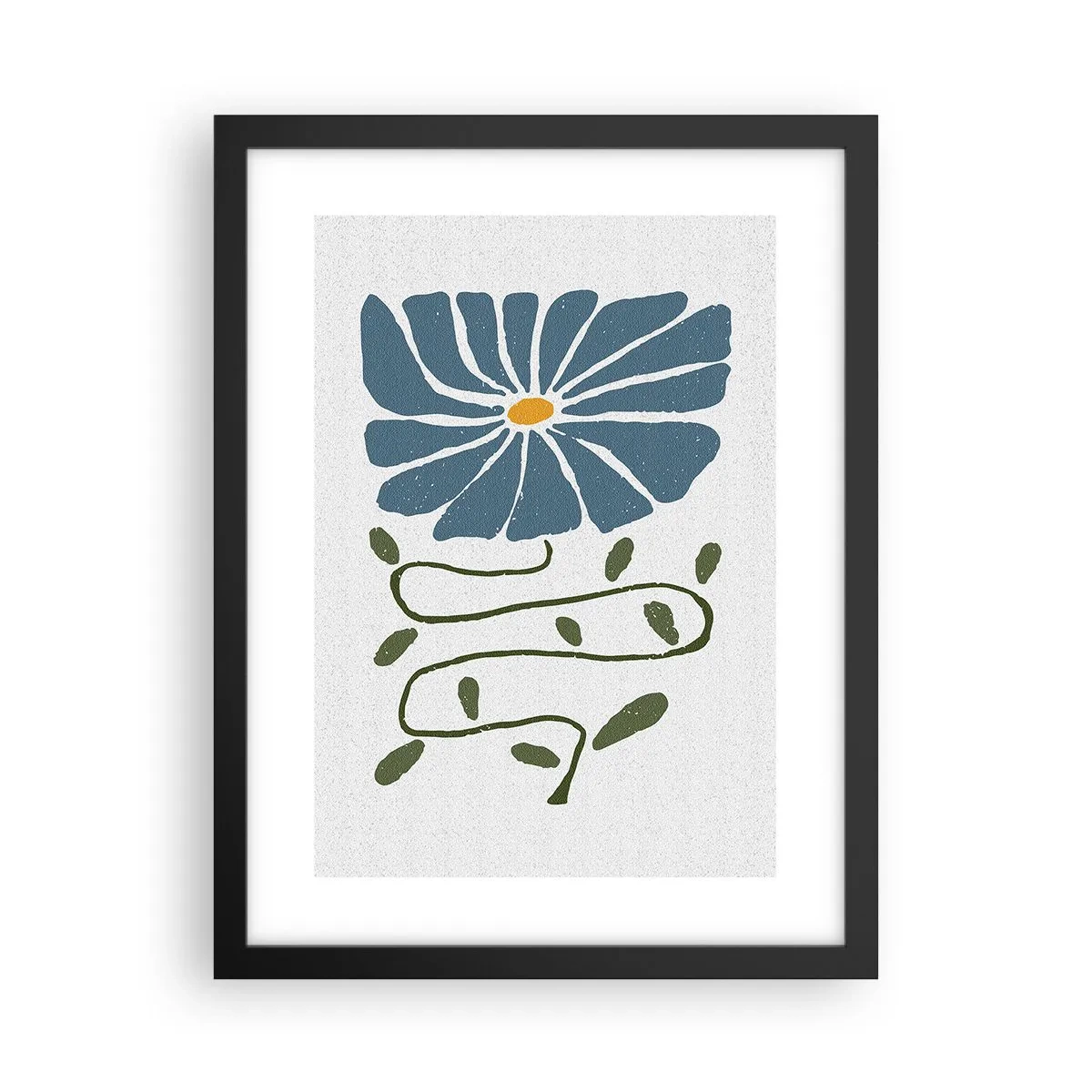 Plagát v čiernom ráme - Vetvičkou ku kvetu - 30x40 cm