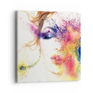 Obraz na plátne - Dúhové závraty - 40x40 cm