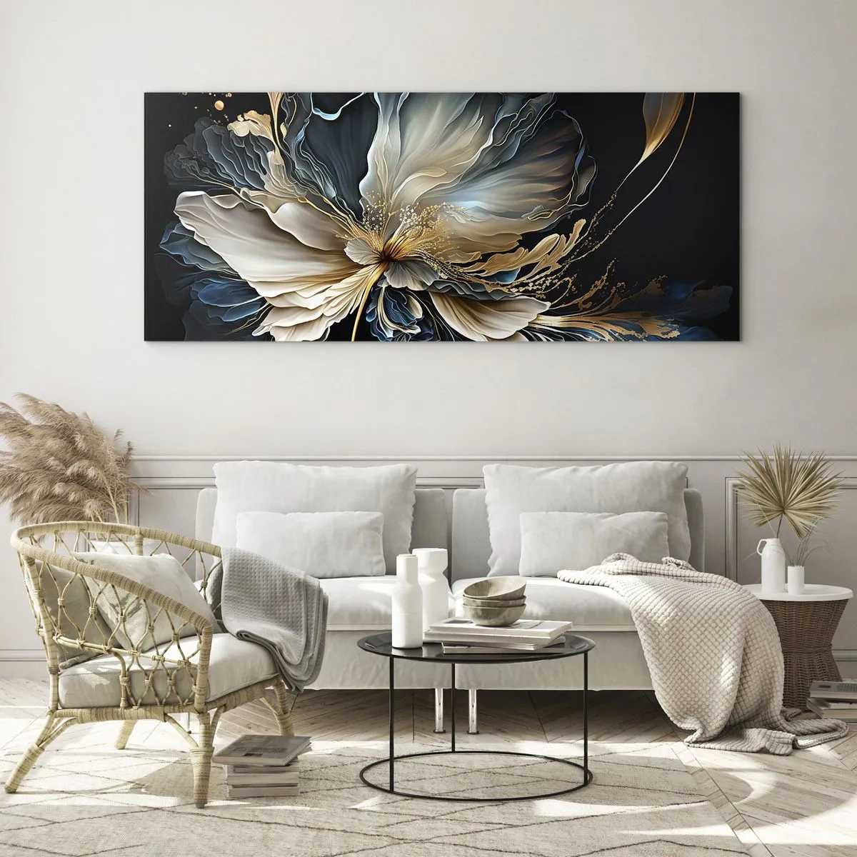 Obraz na skle - Rozprávkový kvet papradia - 100x40 cm