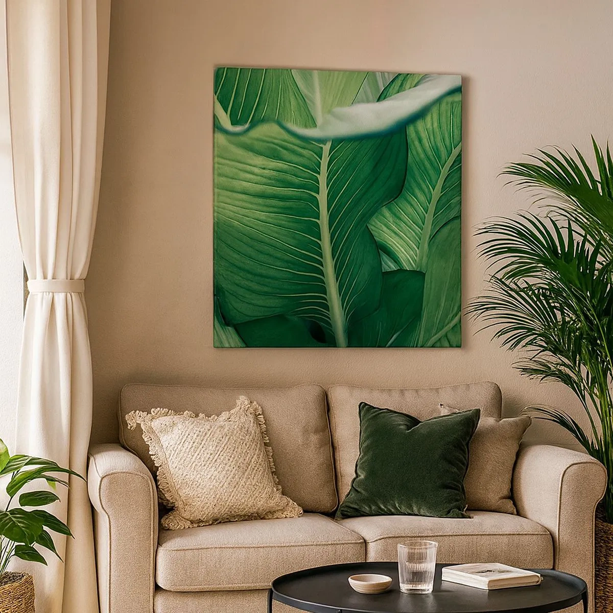 Obraz na plátne - Intenzívne zelený život - 30x30 cm