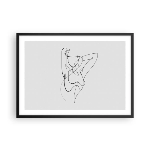 Plagát v čiernom ráme - Ty si záhada… - 70x50 cm