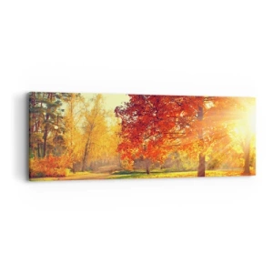 Obraz na plátne - Červené je krásne - 90x30 cm