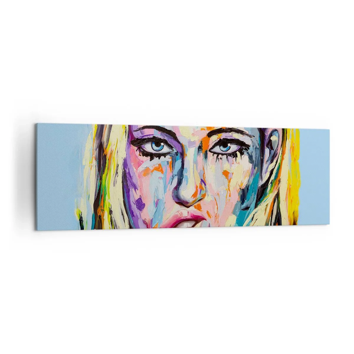 Obraz na plátne - Pozri sa jej priamo do očí - 160x50 cm