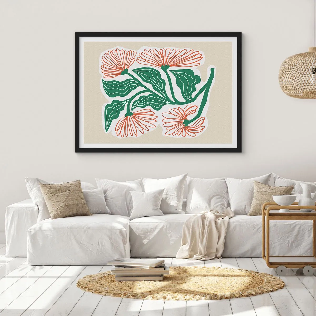 Plagát v čiernom ráme - Ľudové aj moderné - 70x50 cm