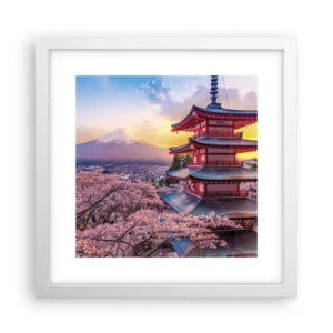 Plagát v bielom ráme - Podstata japonského ducha - 30x30 cm