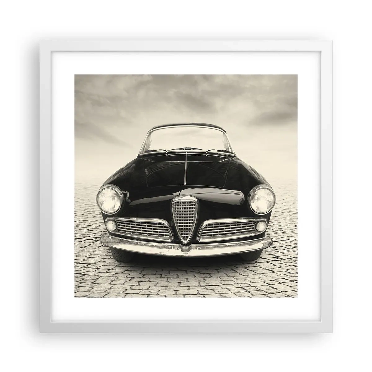 Plagát v bielom ráme - Ako ma nemilovať? - 40x40 cm