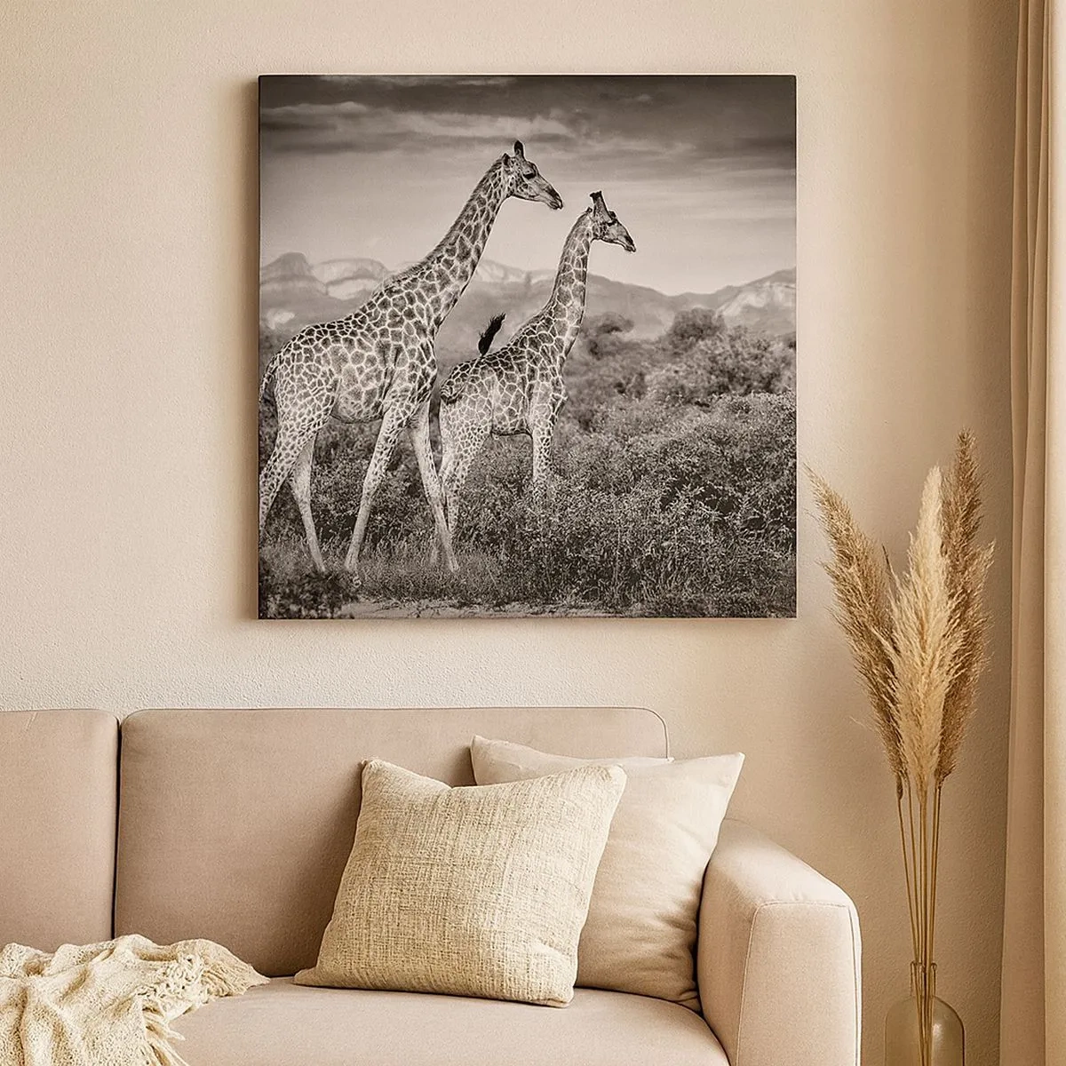 Obraz na plátne - Vyššie kruhy v Afrike - 30x30 cm