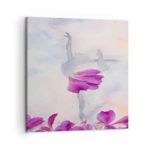 Obraz na plátne - Jemná ako kvetina - 50x50 cm