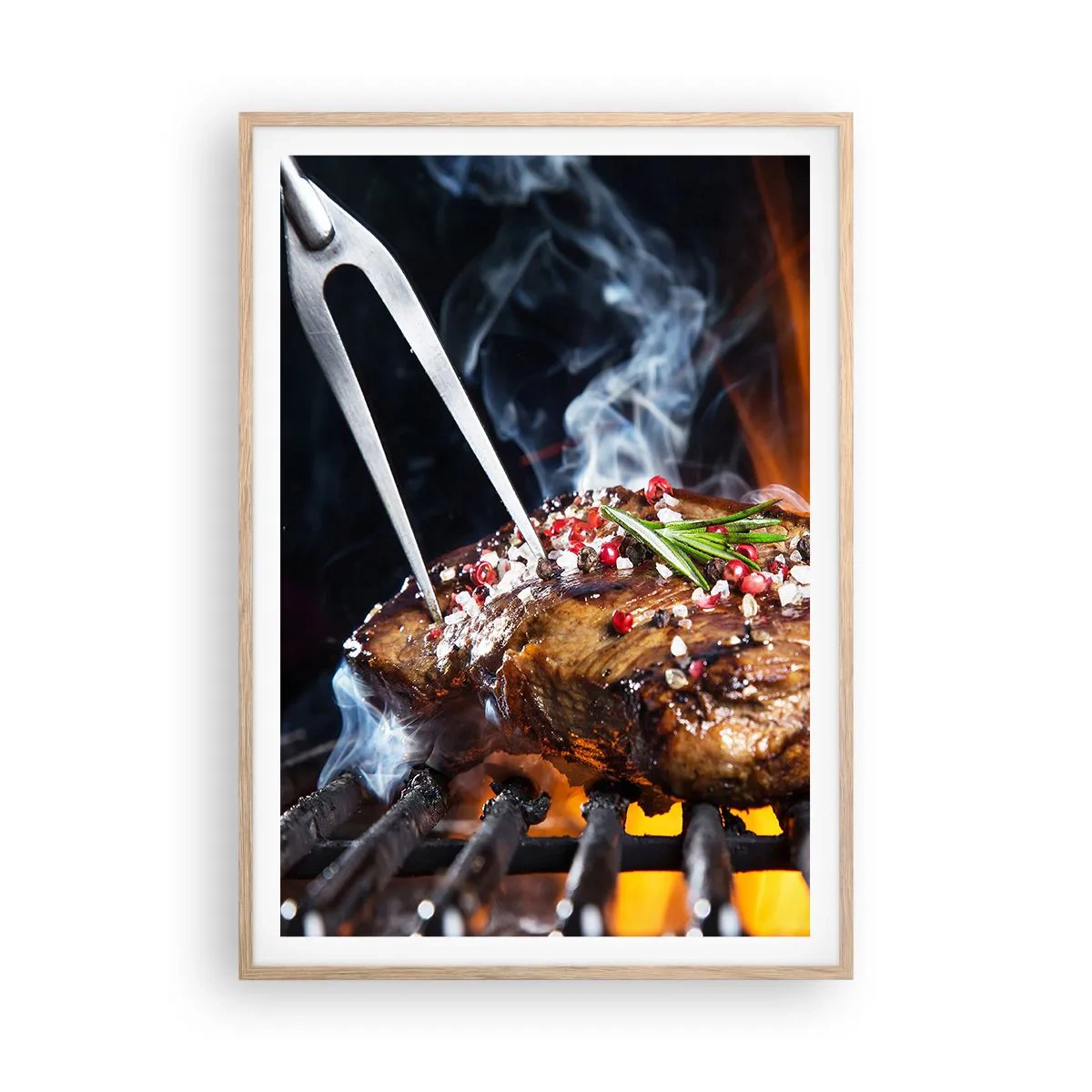 Plagát v ráme zo svetlého duba - Šťavnaté a voňavé - 70x100 cm