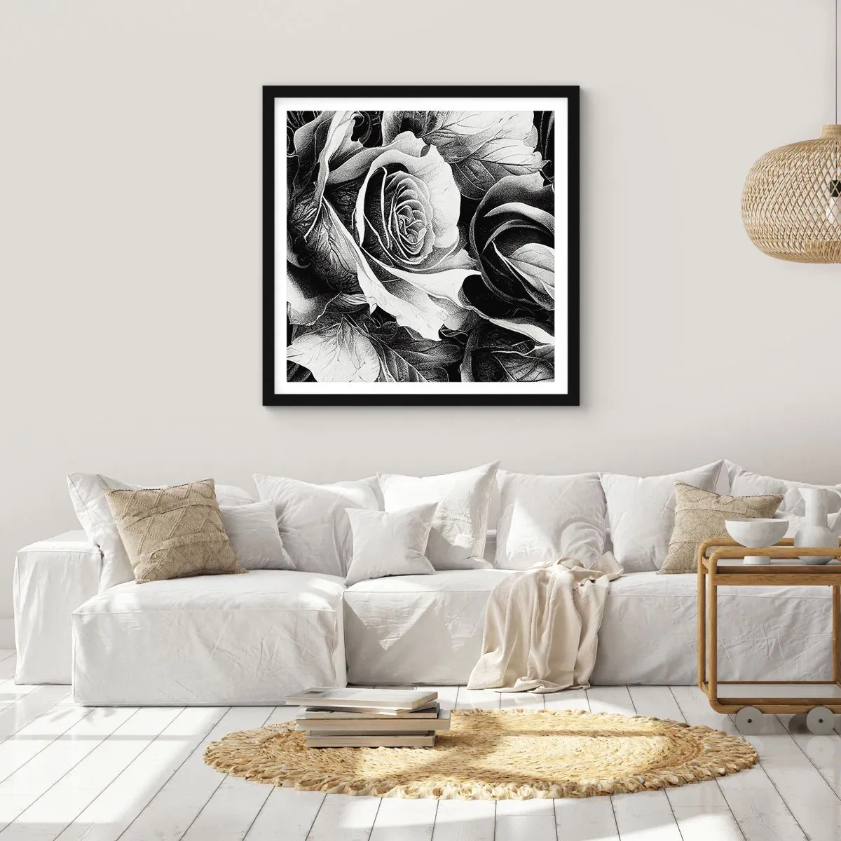 Plagát v čiernom ráme - Navždy kráľovná - 50x50 cm