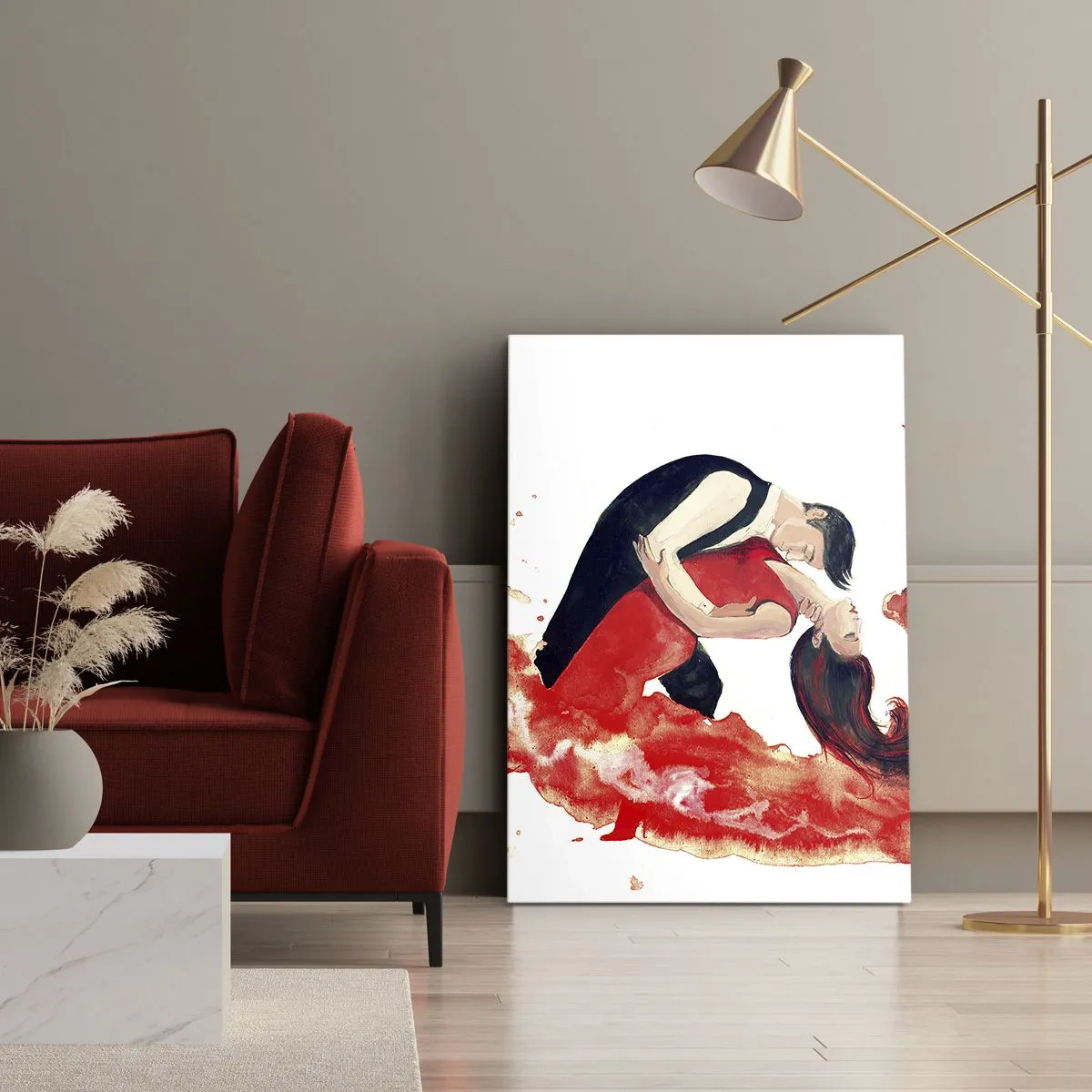 Obraz na plátne - Tango - zmyselná vlna - 50x70 cm