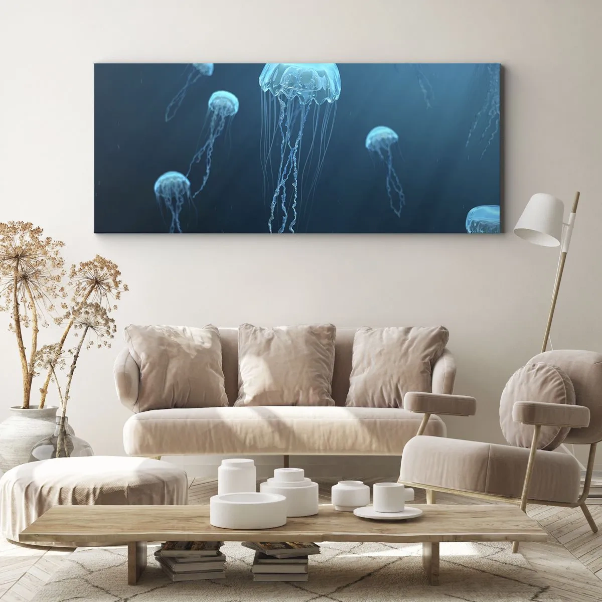 Obraz na plátne - Oceánsky tanec - 100x40 cm