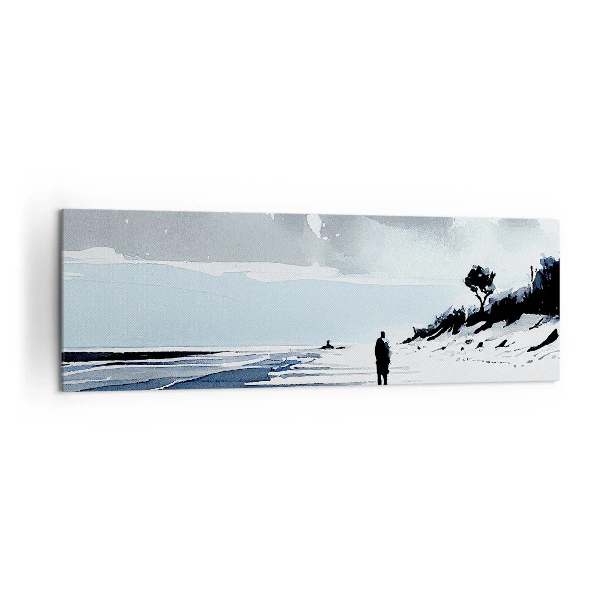Obraz na plátne - O samote - 160x50 cm