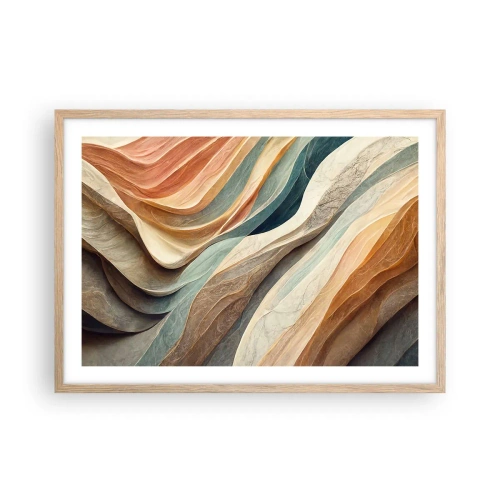 Plagát v ráme zo svetlého duba - Okamih pred zmenou - 70x50 cm