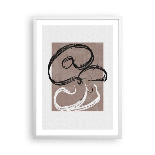 Plagát v bielom ráme - Kompozícia – hľadanie úplnosti - 50x70 cm